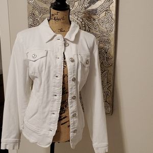 White Jean jacket Size 18/20